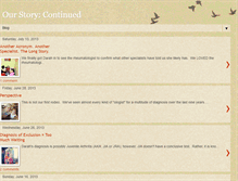 Tablet Screenshot of ourstorycontinued.blogspot.com