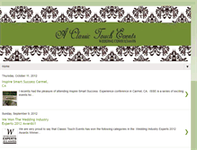 Tablet Screenshot of aclassictouchevents.blogspot.com