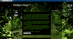 Desktop Screenshot of hiddenhope.blogspot.com