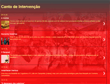 Tablet Screenshot of cantointervencao.blogspot.com