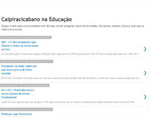 Tablet Screenshot of caipiraeducacao.blogspot.com