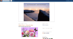 Desktop Screenshot of literarymusings-meer.blogspot.com