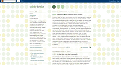 Desktop Screenshot of pelvic-health.blogspot.com