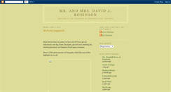 Desktop Screenshot of davidjrobinson.blogspot.com