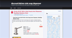 Desktop Screenshot of kitchensinksoapdispenser.blogspot.com