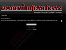 Tablet Screenshot of akademihijrahinsan.blogspot.com