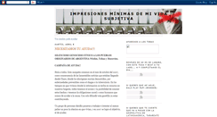 Desktop Screenshot of impresionesminimasdemividasubjetiva.blogspot.com