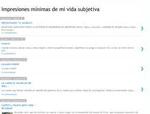 Tablet Screenshot of impresionesminimasdemividasubjetiva.blogspot.com