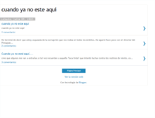 Tablet Screenshot of cuandoyanoesteaqui.blogspot.com