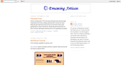 Desktop Screenshot of dreamingartisan.blogspot.com