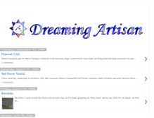Tablet Screenshot of dreamingartisan.blogspot.com