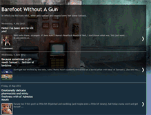 Tablet Screenshot of barefootwithoutagun.blogspot.com
