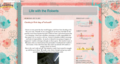 Desktop Screenshot of lifewiththeroberts37.blogspot.com