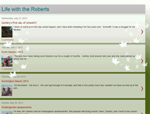 Tablet Screenshot of lifewiththeroberts37.blogspot.com