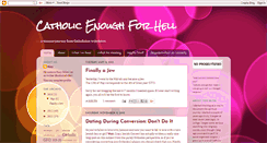 Desktop Screenshot of catholic-enough-for-hell.blogspot.com