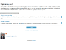 Tablet Screenshot of egeszsegovo.blogspot.com