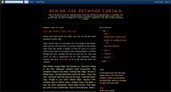 Desktop Screenshot of behindtheredwoodcurtain.blogspot.com