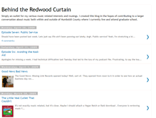 Tablet Screenshot of behindtheredwoodcurtain.blogspot.com