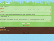 Tablet Screenshot of deardenise58.blogspot.com