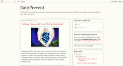 Desktop Screenshot of eat2prevent.blogspot.com