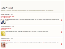 Tablet Screenshot of eat2prevent.blogspot.com
