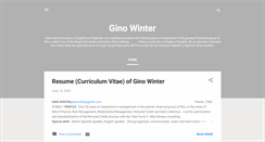 Desktop Screenshot of ginowinter.blogspot.com