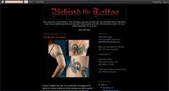 Desktop Screenshot of behindthetattoo.blogspot.com