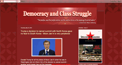 Desktop Screenshot of democracyandclasstruggle.blogspot.com