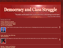 Tablet Screenshot of democracyandclasstruggle.blogspot.com