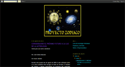 Desktop Screenshot of blogproyectozodiaco.blogspot.com