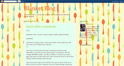 Desktop Screenshot of blanket-blog.blogspot.com