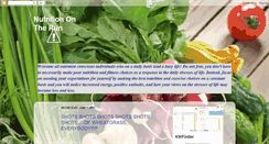 Desktop Screenshot of nutritionontherun.blogspot.com