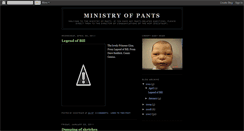 Desktop Screenshot of ministryofpants.blogspot.com