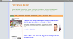 Desktop Screenshot of fogyokuratipp.blogspot.com