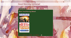 Desktop Screenshot of goodmorninguniverse.blogspot.com