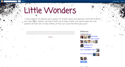 Desktop Screenshot of littlewondersfindhomes.blogspot.com