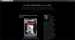 Desktop Screenshot of lomasprofundoeslapiel.blogspot.com