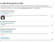 Tablet Screenshot of lomasprofundoeslapiel.blogspot.com