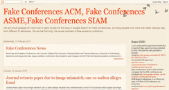 Desktop Screenshot of fakeconferences.blogspot.com