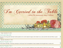 Tablet Screenshot of imcarriedtothetable.blogspot.com