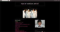 Desktop Screenshot of fanofkoreaartist.blogspot.com