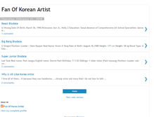 Tablet Screenshot of fanofkoreaartist.blogspot.com