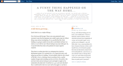 Desktop Screenshot of afunnythinghappenedonthewayhome.blogspot.com