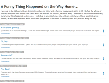 Tablet Screenshot of afunnythinghappenedonthewayhome.blogspot.com
