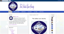 Desktop Screenshot of dallaslacesociety.blogspot.com