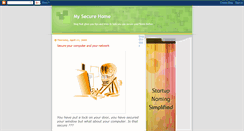 Desktop Screenshot of my-secure-home.blogspot.com
