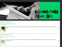 Tablet Screenshot of einbuchmussdieaxtsein.blogspot.com