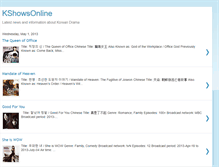 Tablet Screenshot of kshowsonline.blogspot.com
