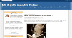 Desktop Screenshot of life-of-a-nus-computing-student.blogspot.com