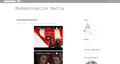 Desktop Screenshot of mademoisellekatia.blogspot.com